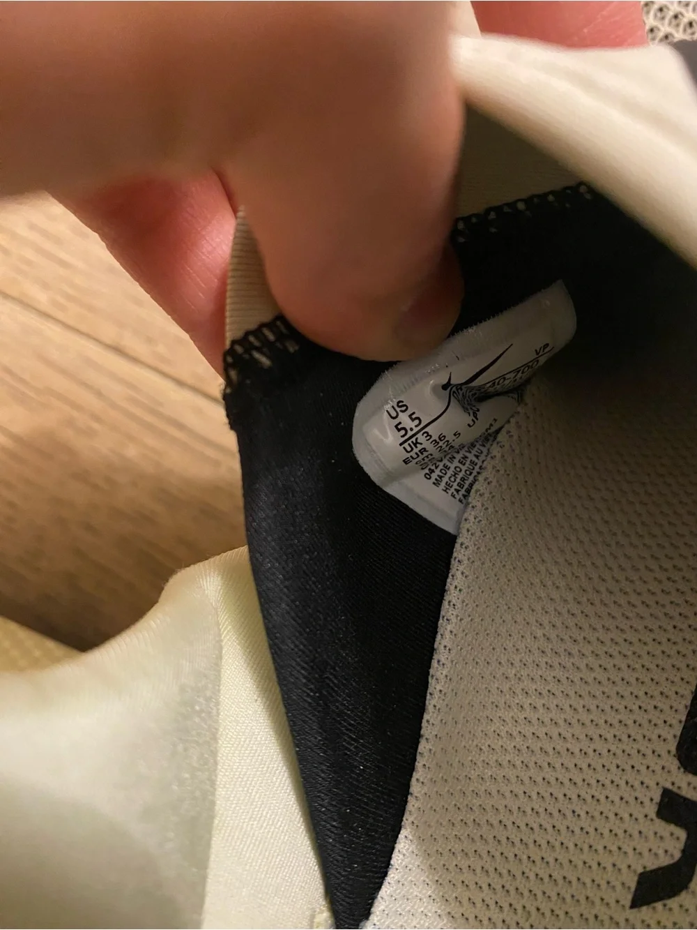 Nike Slip-On Sneakers in Pale Yellow, White and Black